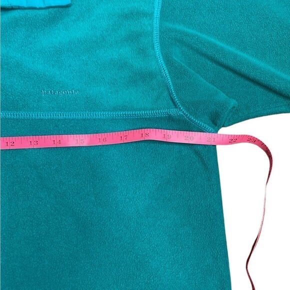 Vintage Patagonia Men’s Synchilla fleece pullover teal Small made in USA - Picture 6 of 7